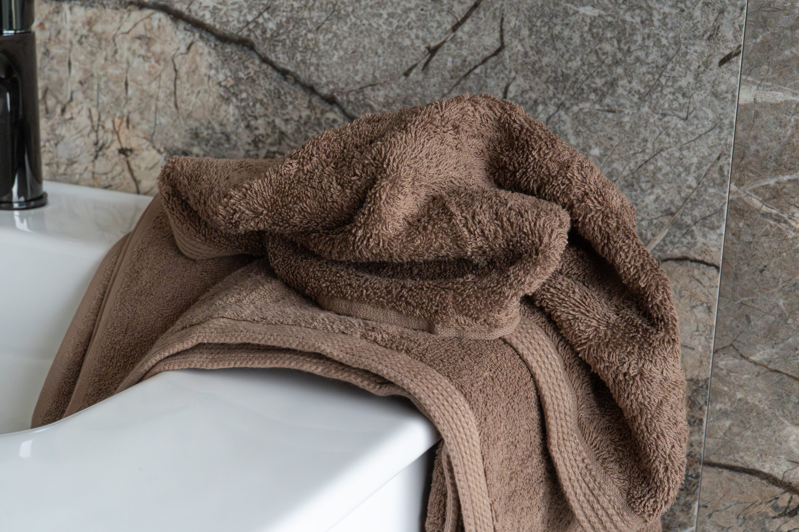 Conjunto de Banho Liso Tostado - Image 2