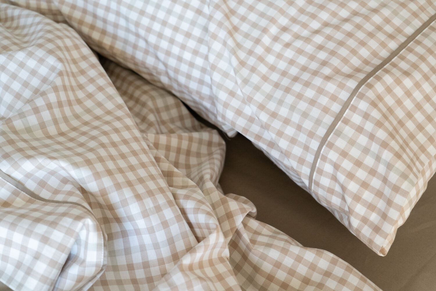 Jogo de Cama Xadrez Café